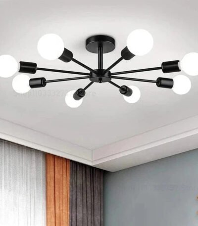 TAKLAMPA.SE Svart taklampa industri