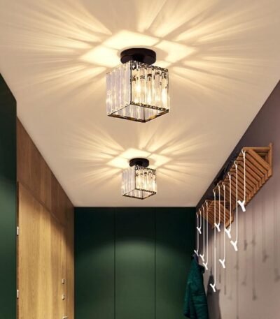 TAKLAMPA.SE Luminaire Plafonnier Svart Kvadrat Taklampa glas plafond