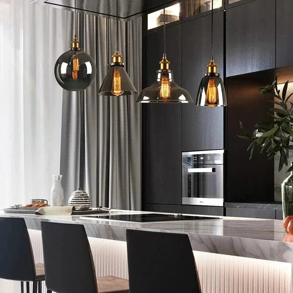 TAKLAMPA.SE Suspension Luminaire Taklampa glas rund