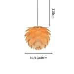 TAKLAMPA.SE Träpärlampa / 45cm Taklampa i trä