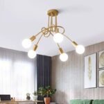 TAKLAMPA.SE Luminaire Plafonnier Guld Taklampa industri look