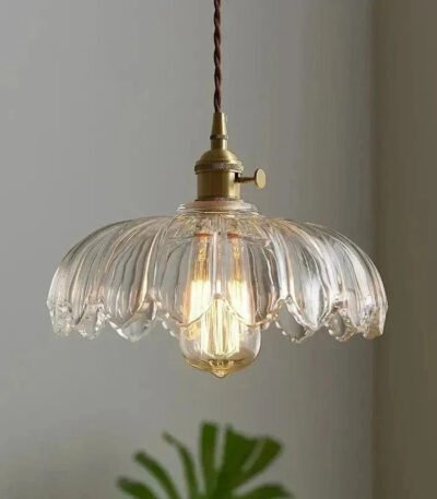 TAKLAMPA.SE Taklampa retro blommönster