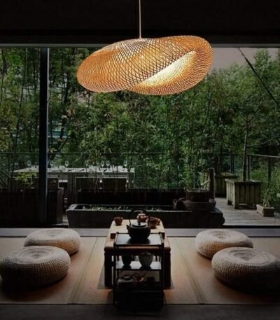 TAKLAMPA.SE Suspension Luminaire S Taklampa rotting bambu