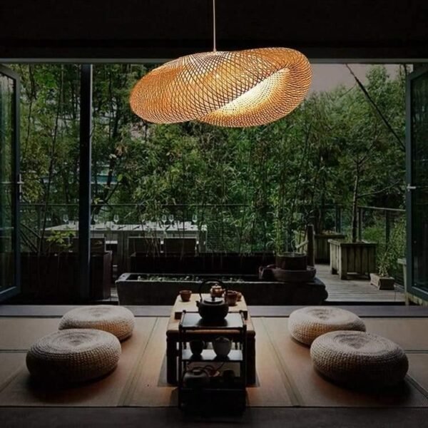 TAKLAMPA.SE Suspension Luminaire S Taklampa rotting bambu