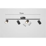 TAKLAMPA.SE Svart Taklampa spotlight skena