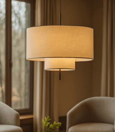 101-Taklampa-Tambour Modern plafondlampa med stilren design