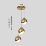 136:200002572#3 light color;200000531:350852#C-Gold Modern Taklampa med Glaskula