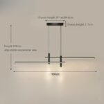 136:200002572#Stepless Dimming(RC);200000531:100018786#Black150cm Modern Taklampa i Svart & Guld