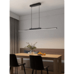 136:200002572#trIcolor;200000531:193#100CM BLACK Modern Lång Taklampa för Matbord