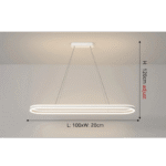 136:200006153#Three Colors;200000795:193#White 120cm Modern Vit Taklampa i Lång Design
