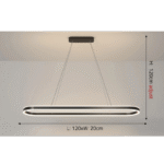 136:200006153#Three Colors;200000795:691#Black  100cm Modern Vit Taklampa i Lång Design