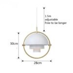 200000531:193#D28cm white Modern Taklampa i Nordisk Design