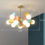 200000795:350850#10 heads colourful;249:200007272#Neutral light Modern Taklampa i Färgglad Gren-Design