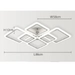 200000531:173#6 heads Minimalistisk Taklampa i Nordisk Design