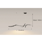 136:200002572#Brightness Dimmable;200000531:173#Black L120cm Minimalistisk Taklampa för Matbord & Bar