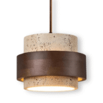 Hem & Trädgård > Belysning > Belysningsarmaturer > Taklampor Elegant Travertin Sten Pendellampa