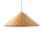 Hem & Trädgård > Belysning > Belysningsarmaturer > Taklampor Hänglampa i brun-beige kon-rattan