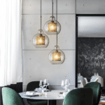 Hem & Trädgård > Belysning > Belysningsarmaturer > Taklampor Geometrisk glas hänglampa med bikakdesign