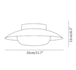 Hem & Trädgård > Belysning > Belysningsarmaturer > Taklampor Japansk Hänglampa i Krämfärgad Skålform