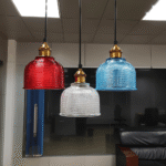 Hus & Trädgård > Belysning > Belysningsarmaturer > Taklampor Färgglad Retro Glas Taklampa