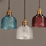 Hus & Trädgård > Belysning > Belysningsarmaturer > Taklampor Färgglad Retro Glas Taklampa