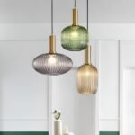 Pendant Lights Randig Ljuskrona i Vintageglas