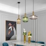 Pendant Lights Randig Ljuskrona i Vintageglas