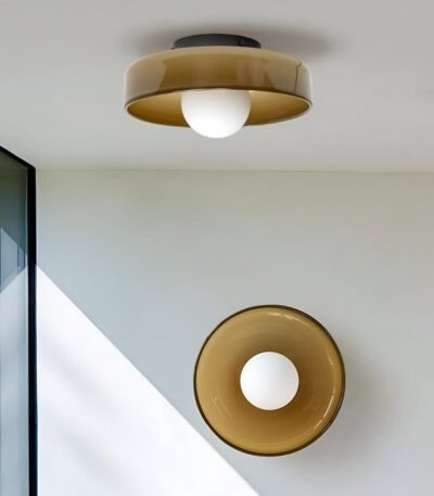 Hem & Trädgård > Belysning > Belysningsarmaturer > Taklampor Halvhöga Taklampor av Glas