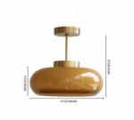 Hem & Trädgård > Belysning > Belysningsarmaturer > Taklampor Klassisk Gul Vintage Taklampa