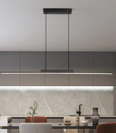 136:200002572#trIcolor;200000531:193#100CM BLACK Modern Lång Taklampa för Matbord