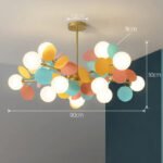 200000795:496#15 heads colourful;249:200007272#Neutral light Modern Taklampa i Färgglad Gren-Design