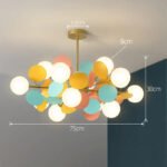 200000795:200001951#12 heads colourful;249:200007272#Neutral light Modern Taklampa i Färgglad Gren-Design
