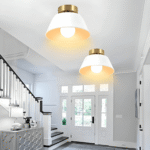 Hem & Trädgård > Belysning > Belysningsarmaturer > Taklampor Metallic Retro Svart & Vit LED Taklampa