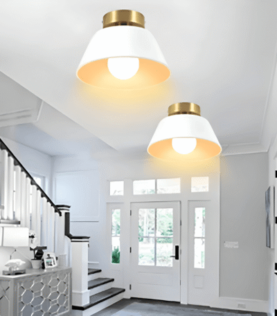 Hem & Trädgård > Belysning > Belysningsarmaturer > Taklampor Metallic Retro Svart & Vit LED Taklampa