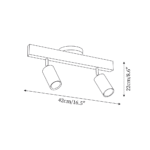 Hem & Trädgård > Belysning > Belysningsarmaturer > Taklampor Taklampa Cylindrisk Träspotlight