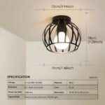 Ceiling lamps efze Geometrisk Lampa i Svart Järn