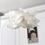 Design taklampa i ljus textil