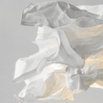 Design taklampa i ljus textil