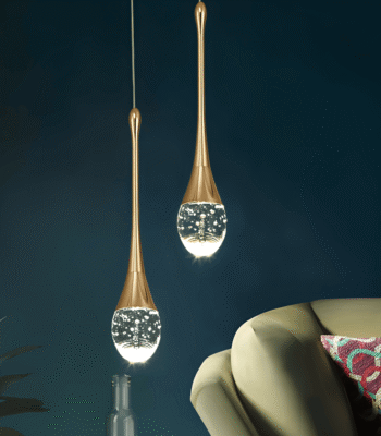 Hem & Trädgård > Belysning > Belysningsarmaturer Glas Drop Pendellampa