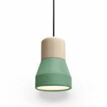 Hem & Trädgård > Belysning > Belysningsarmaturer > Takarmaturer 1005002277501627-green Taklampa av Betong med Inslag av Trä