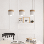 Hem & Trädgård > Belysning > Belysningsarmaturer > Takarmaturer Cylinder Chic Pendellampa i Metall och Varmt Trä