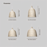 Hem & Trädgård > Belysning > Belysningsarmaturer > Takarmaturer Pendellampa i Flätad Rotting