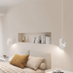 Hem & Trädgård > Belysning > Belysningsarmaturer > Takarmaturer Pendellampa i Metall med Nordiskt Träkorn