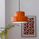 Hem & Trädgård > Belysning > Belysningsarmaturer > Takarmaturer Retro Orange E27 Pendellampa