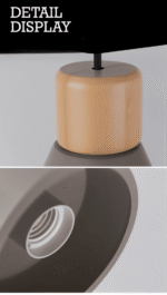 Hem & Trädgård > Belysning > Belysningsarmaturer > Takarmaturer Taklampa av Betong med Inslag av Trä