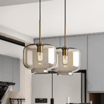 Hem & Trädgård > Belysning > Belysningsarmaturer > Takarmaturer Taklampa i Glas för Industriellt Loft