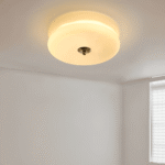 Hem & Trädgård > Belysning > Belysningsarmaturer > Takarmaturer Taklampa i Krämfärgat Glas