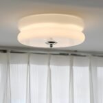 Hem & Trädgård > Belysning > Belysningsarmaturer > Takarmaturer Taklampa i Krämfärgat Glas