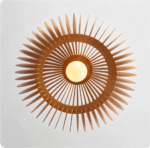 Hem & Trädgård > Belysning > Belysningsarmaturer > Takarmaturer Taklampor i Rustikt Trä med Konsthantverk