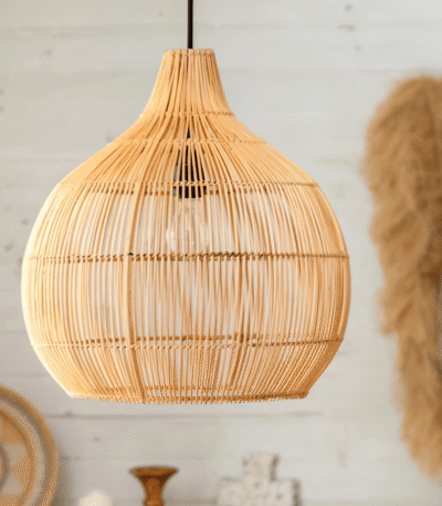 Hem & Trädgård > Belysning > Belysningsarmaturer > Takarmaturer TB006WDD40NO Pendellampa i Geometriskt Vävd Rotting